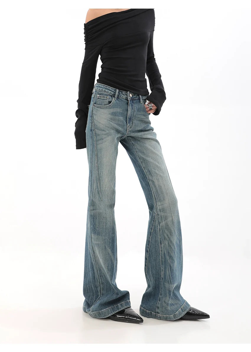 Light Wash Bell Bottom Flare Jeans