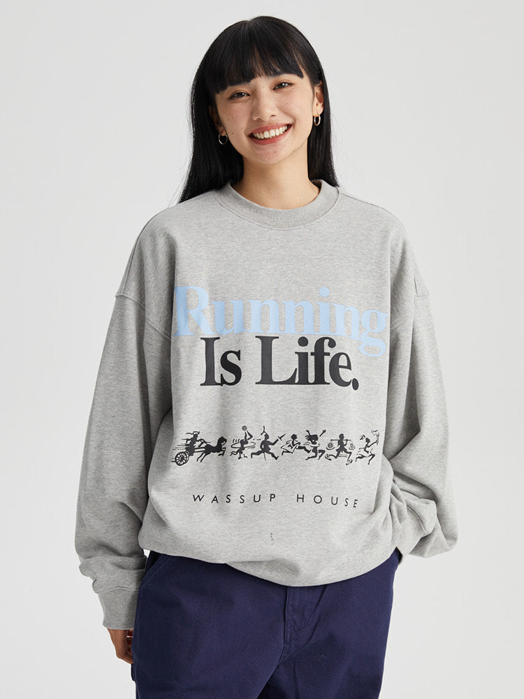 Inspirational Life Printed Sweatshirt - chiclara