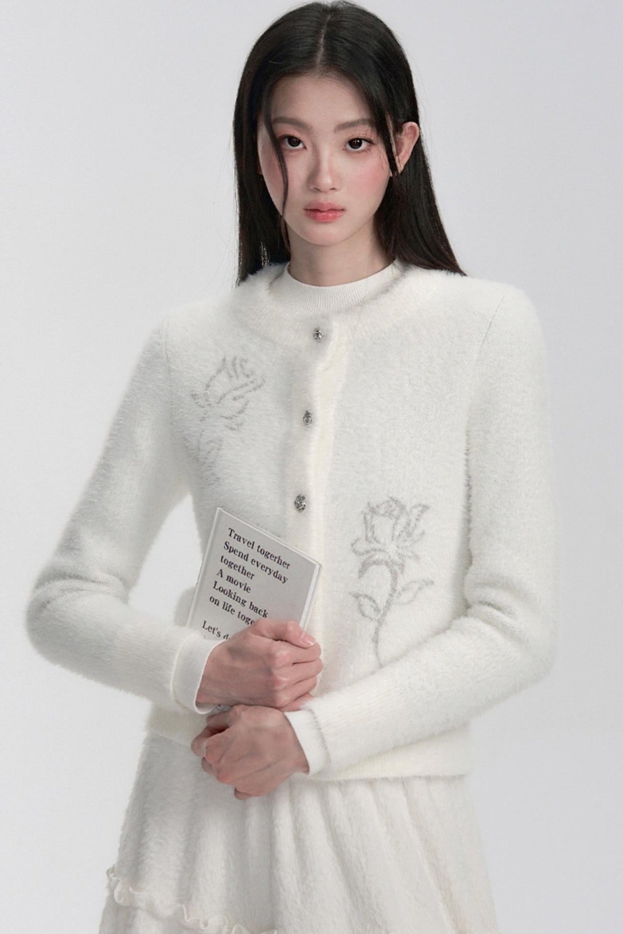 Angelic Pearl Button Cardigan