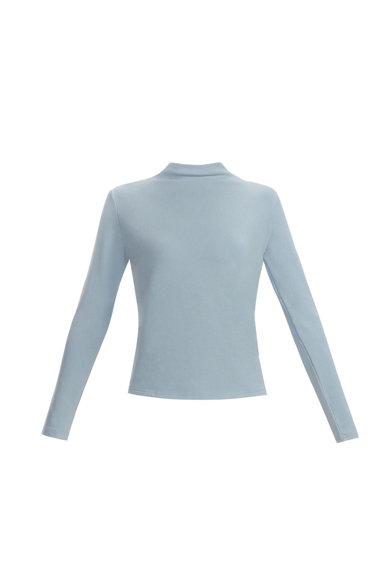 Mock Neck Long Sleeve Top