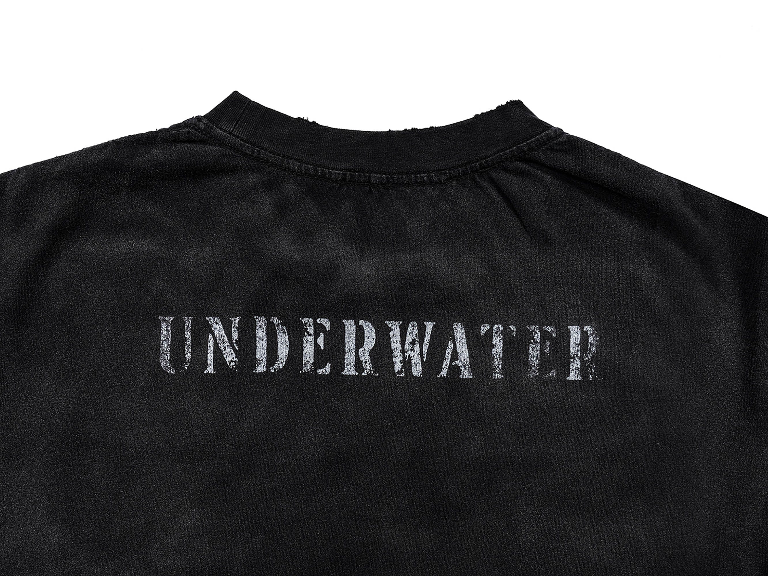 Underwater Black Techwear Pocket T-Shirt