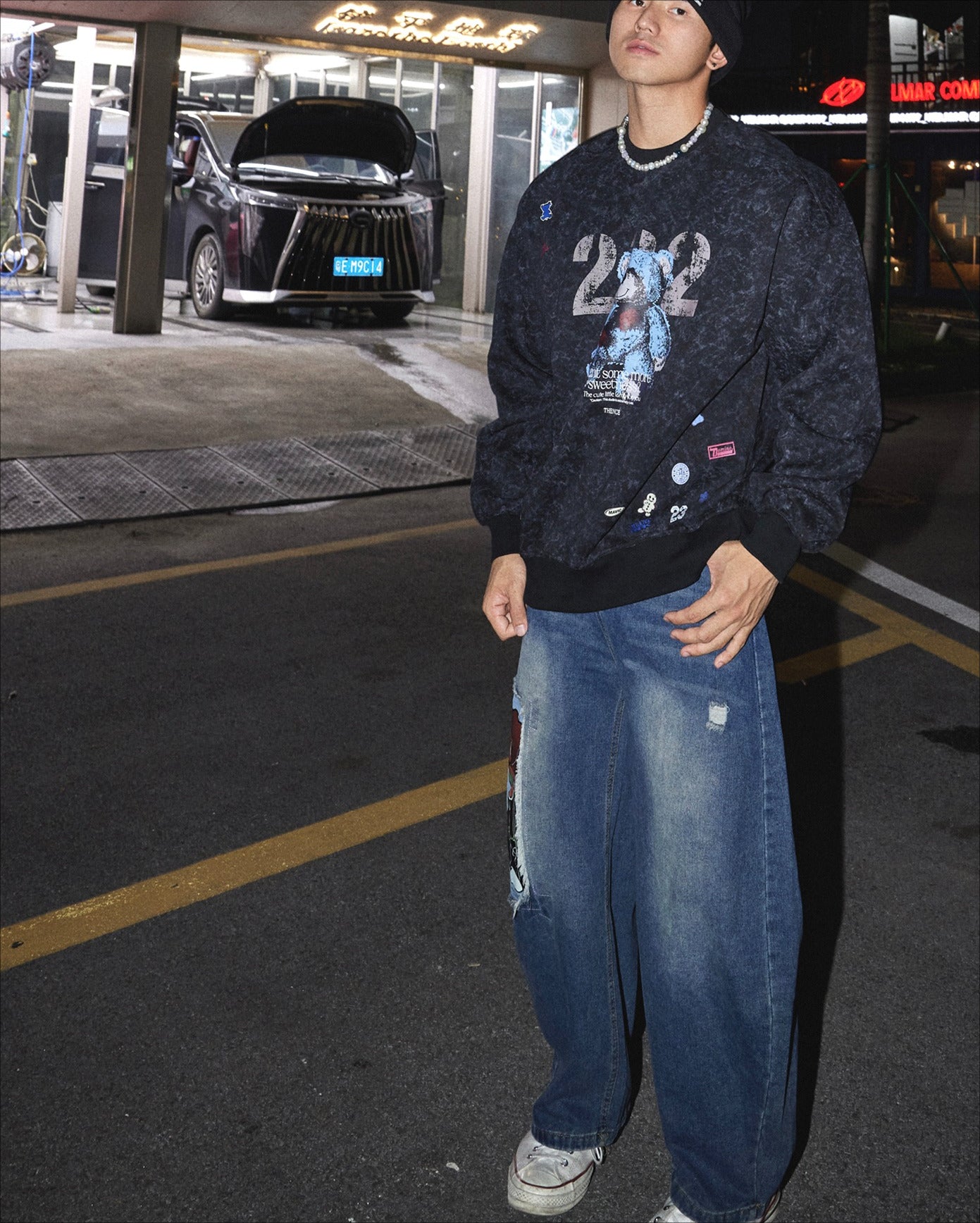 Teddy Bear Graphic Sweatshirt