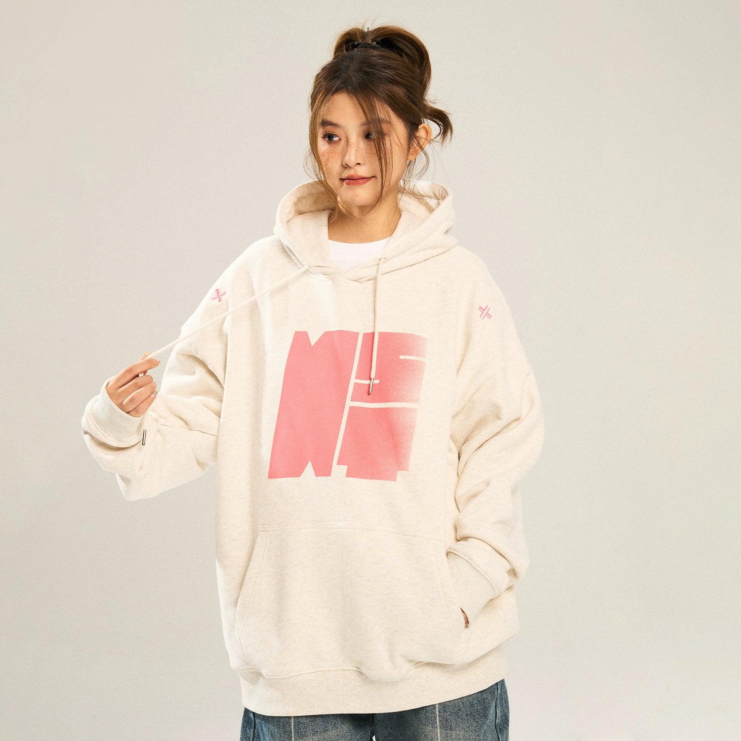 Hoodie with Subtle Fade Logo - chiclara