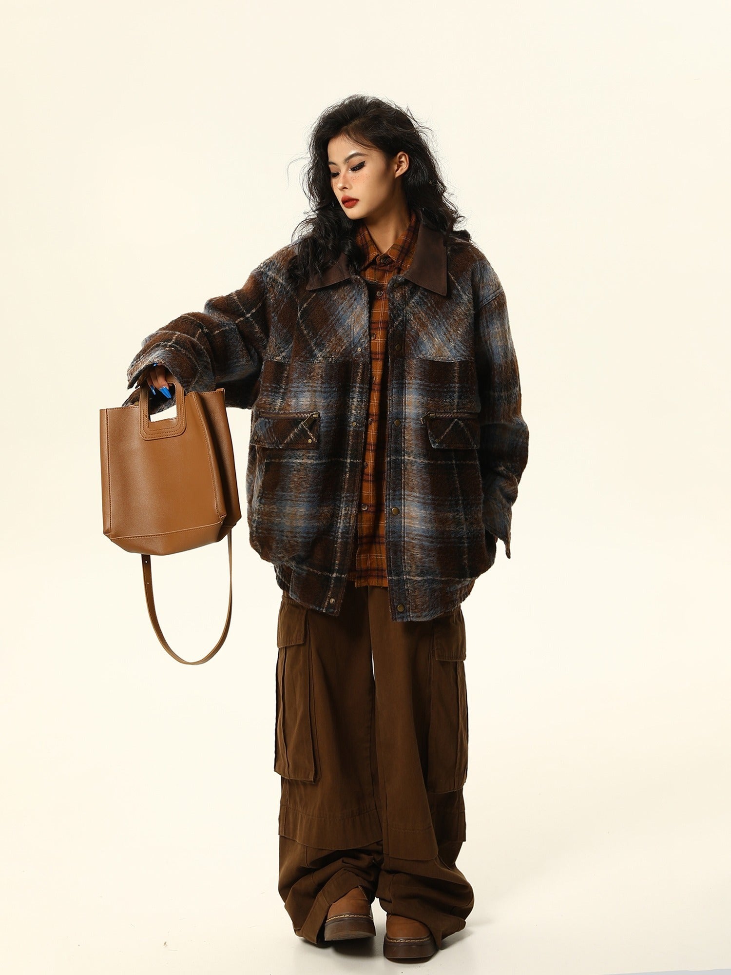 Plaid Wool Shirt Jacket/Shacket