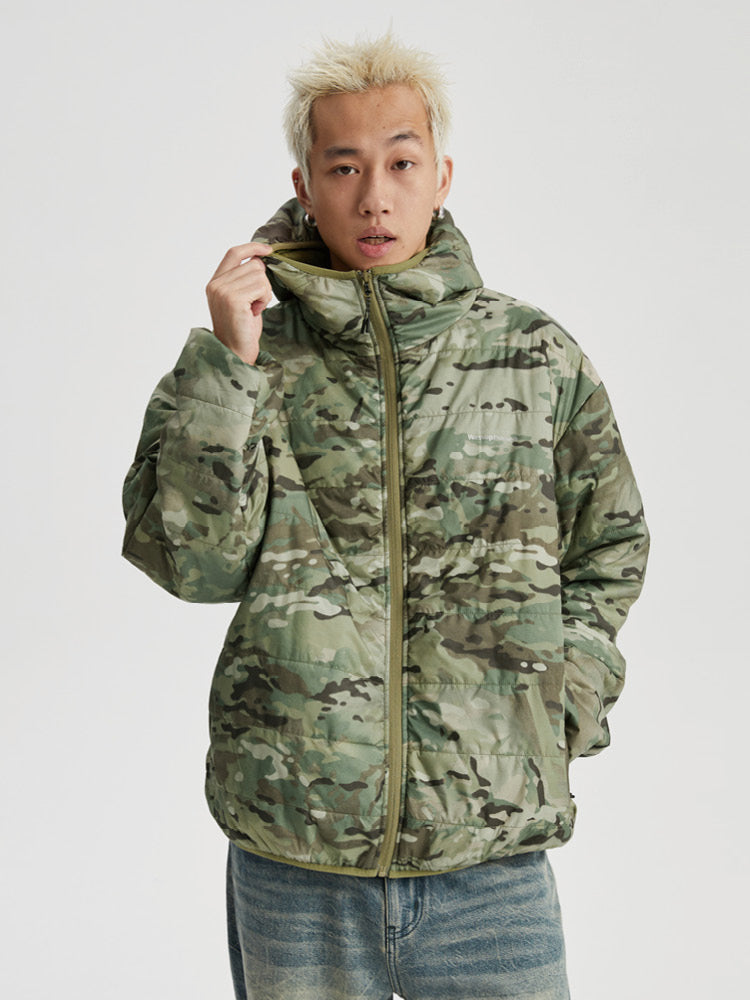 Rugged Camouflage Hooded Jacket - chiclara