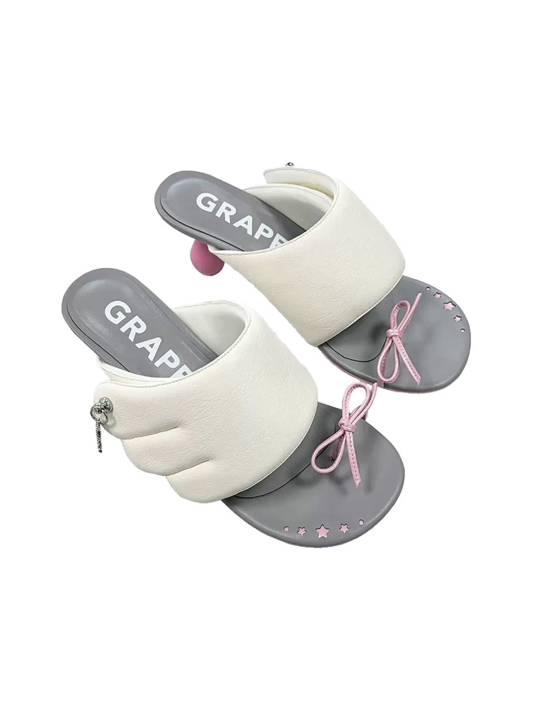 Wing-Bow Sculpted-Heel Toe-Post Sandals - view 9