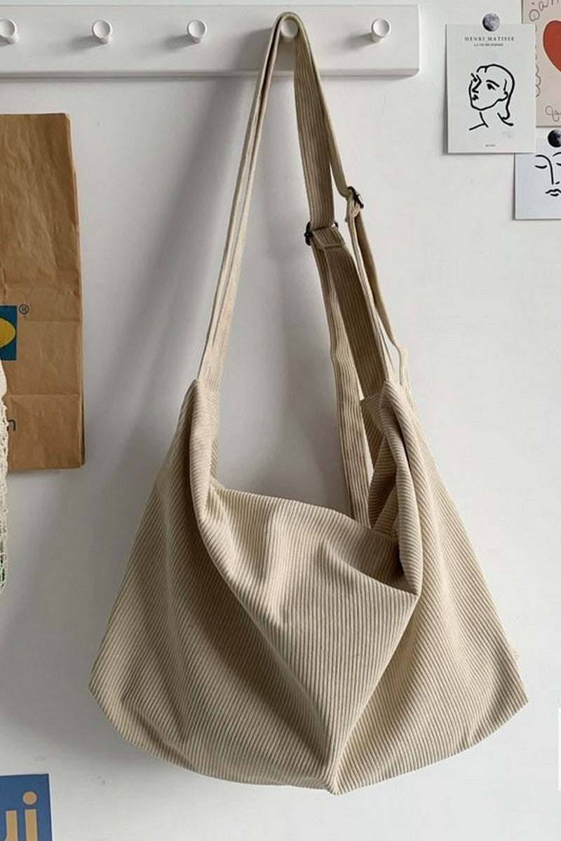Corduroy Slouchy Crossbody Bag