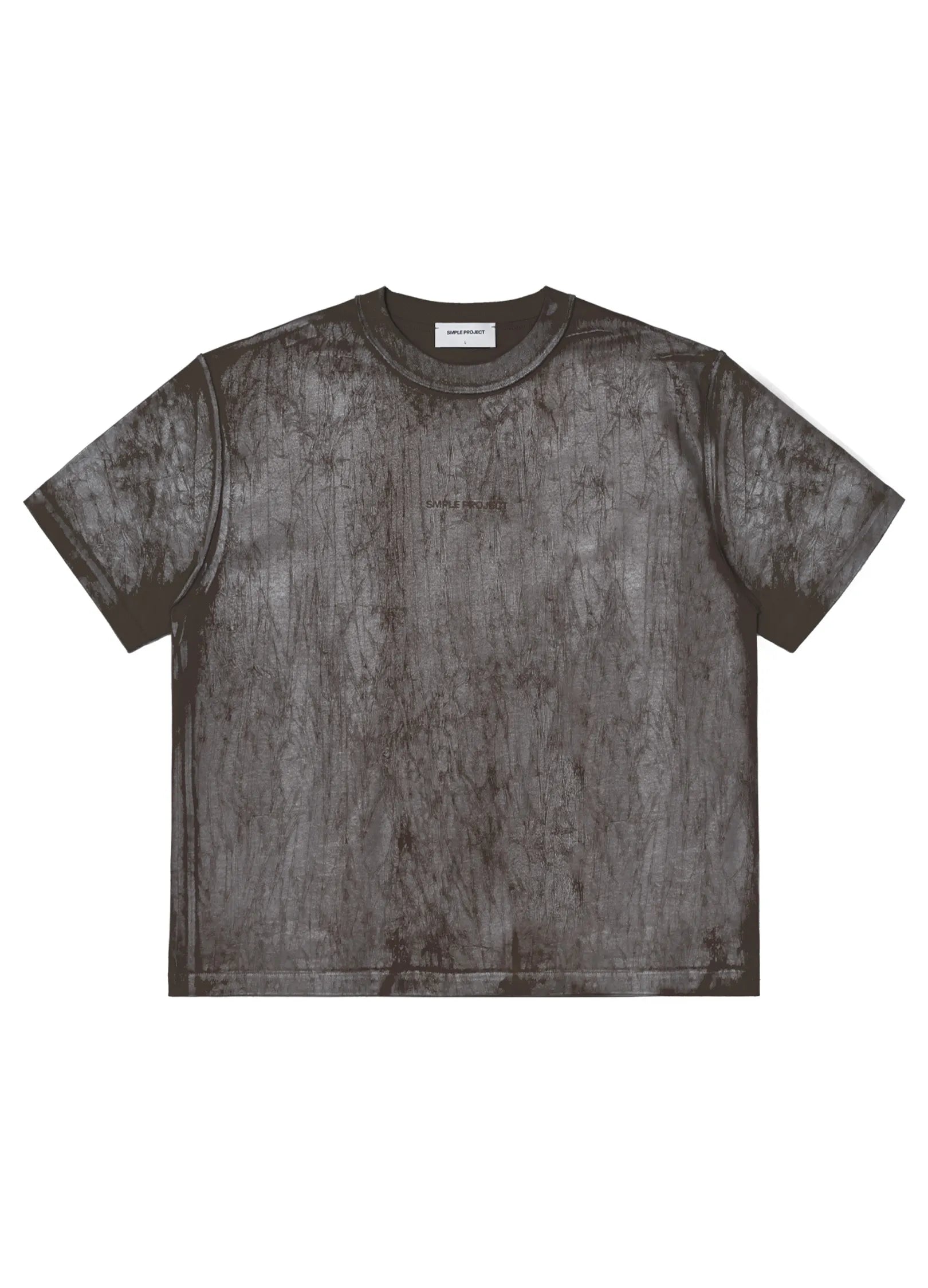 T-shirt surdimensionné métallique
