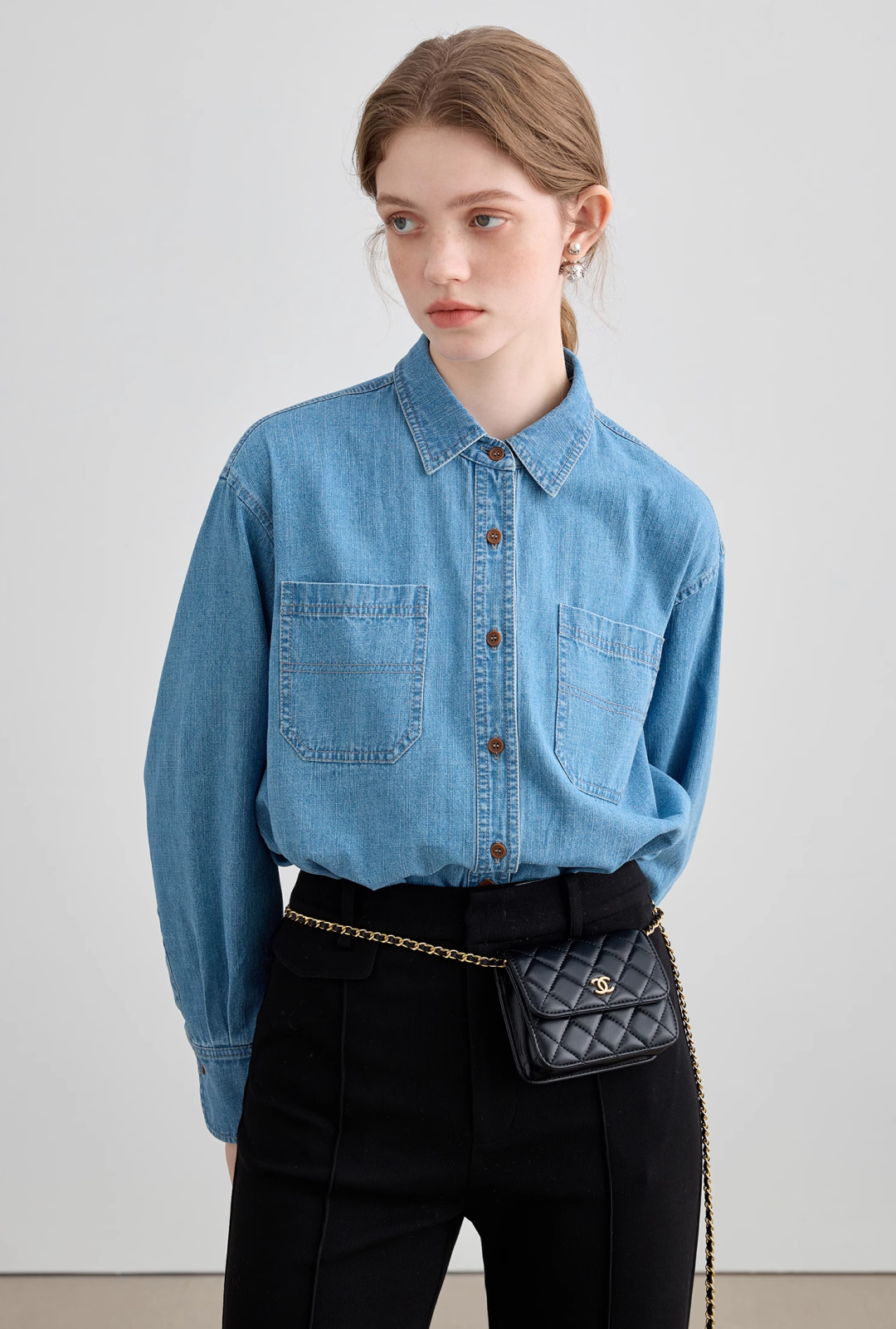 Multi-Layer Denim Shirt - chiclara