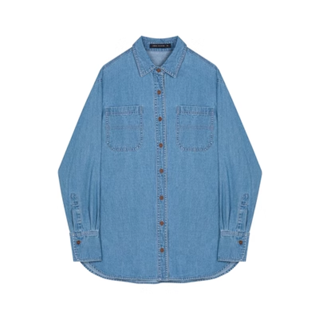 Multi-Layer Denim Shirt - chiclara