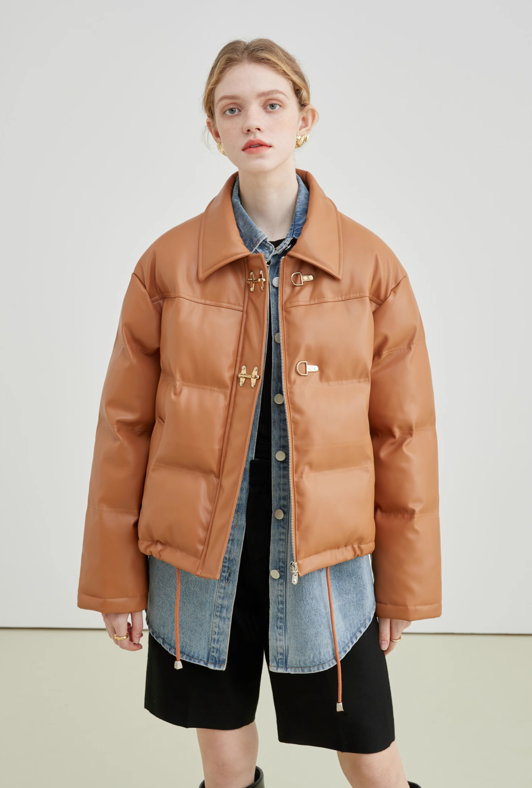 Short White Duck Down Jacket - chiclara