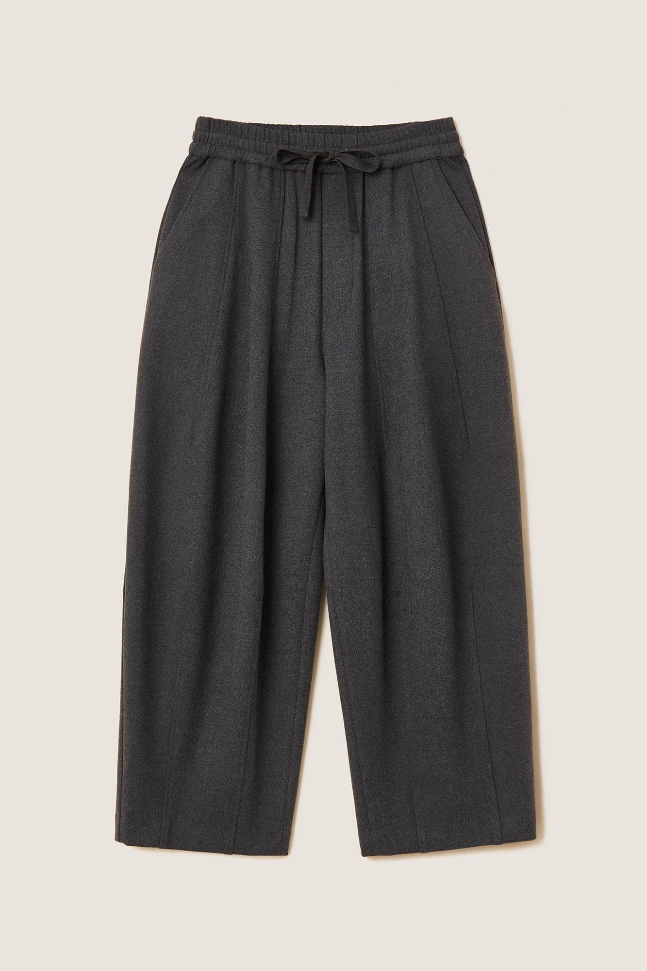 Drawstring Waist Wide-Leg Pants