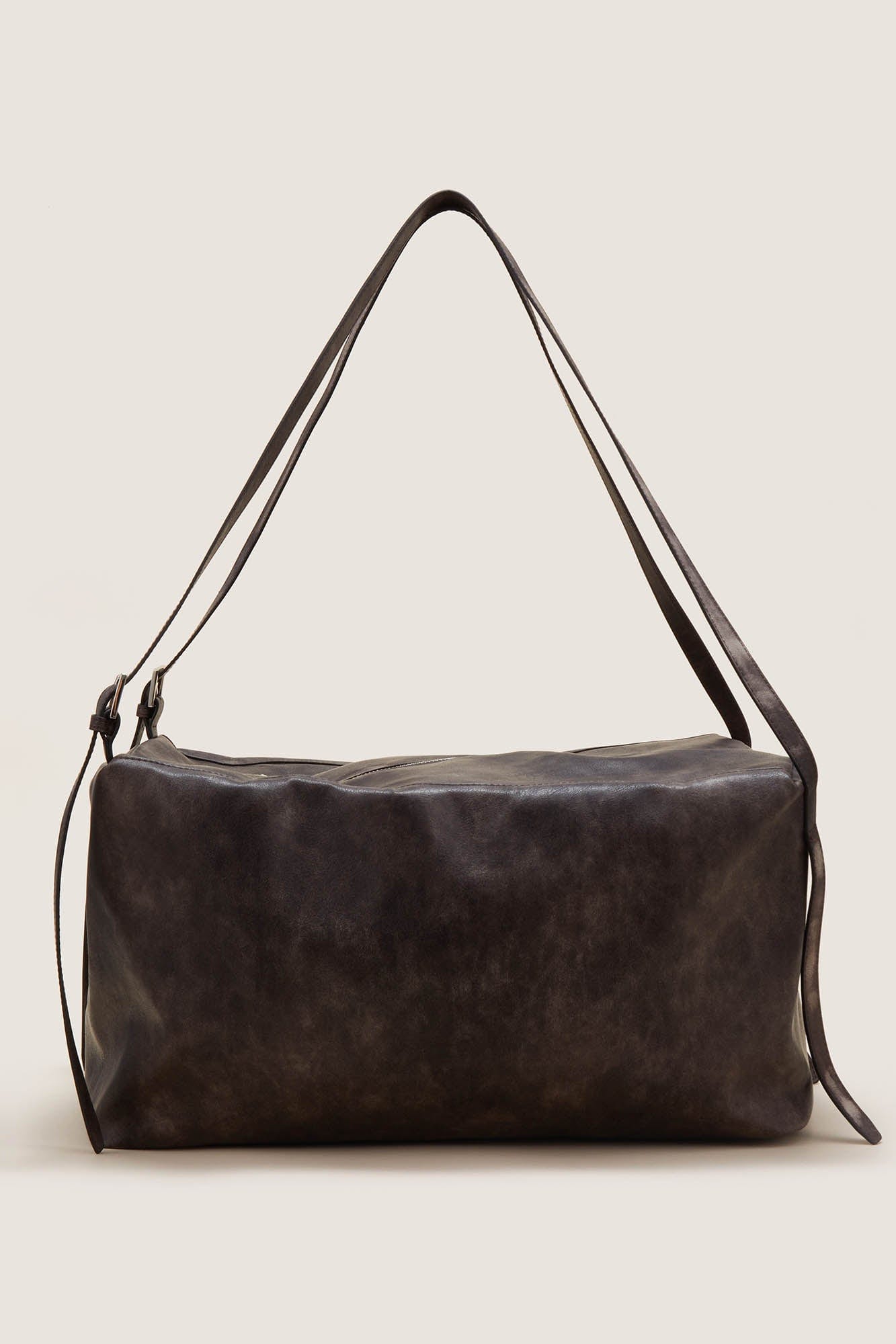 Distressed Leather Hobo Bag