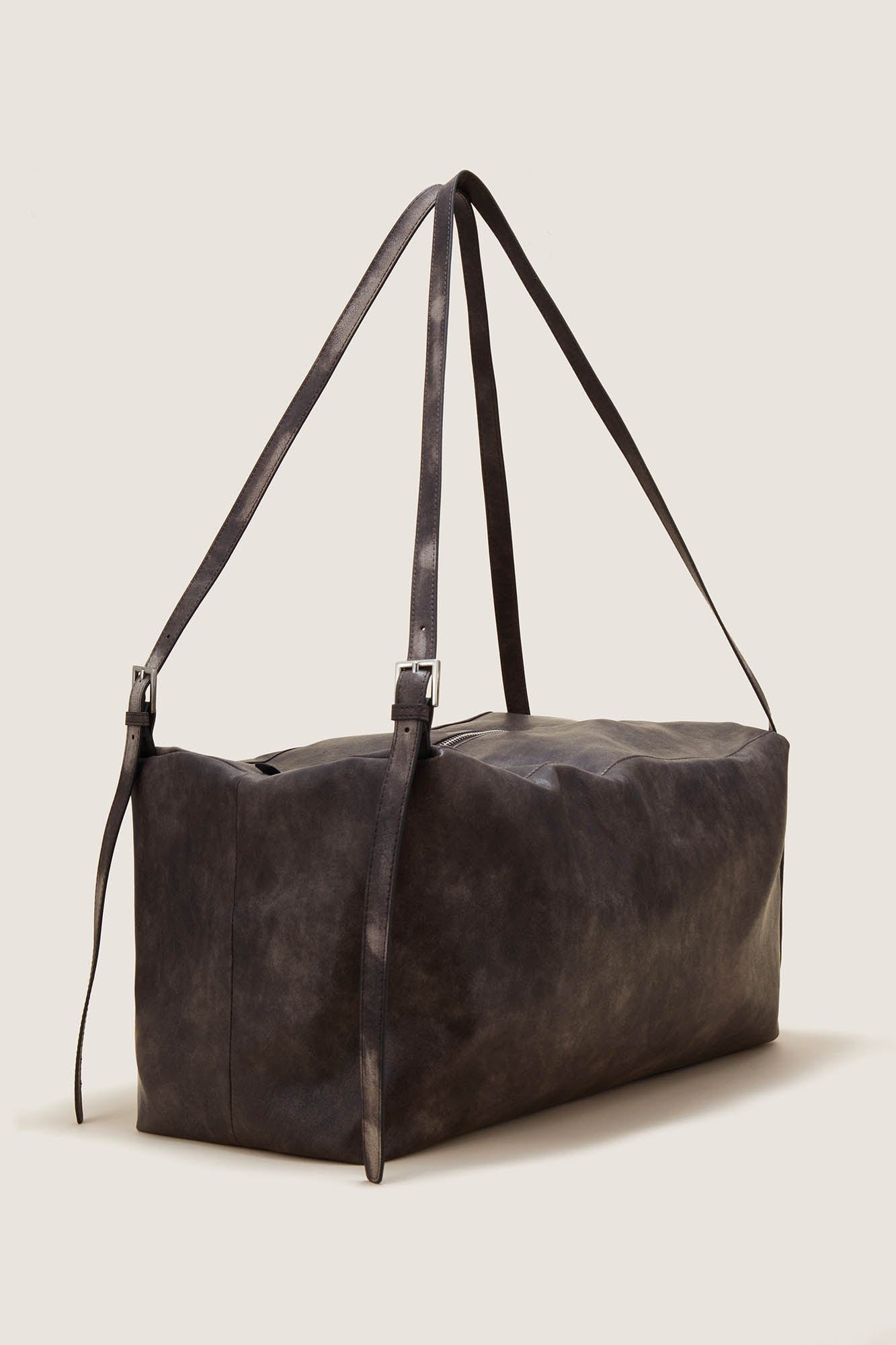 Distressed Leather Hobo Bag