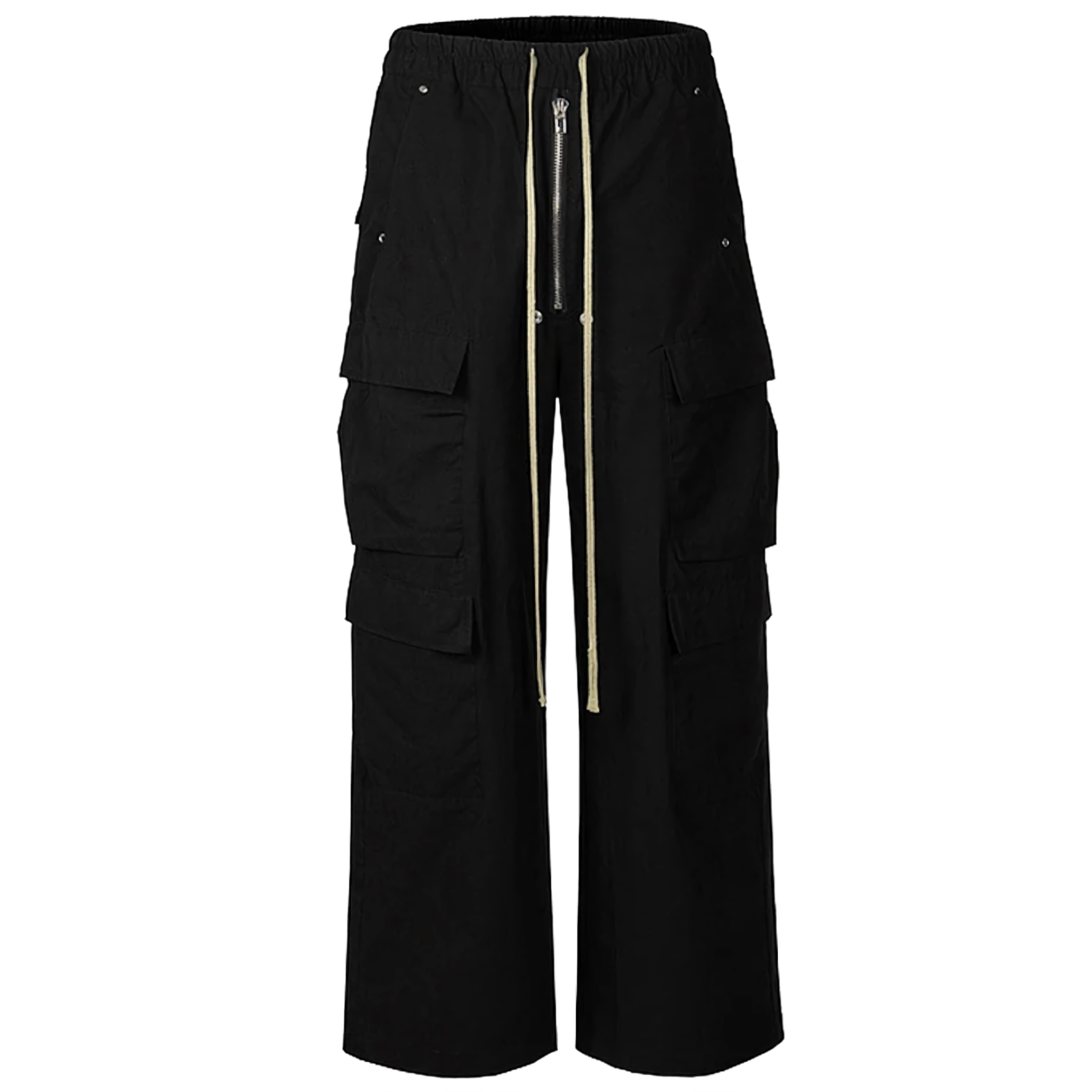 Noir Utility Drawstring Pants