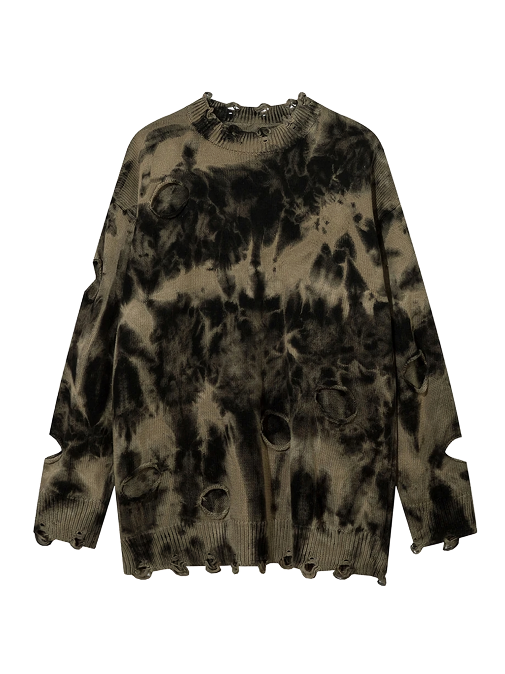 トップス L.G.B. 2000s Tie-dye distressed knit R13 Size XS SS23 Multi-Color Cotton Tie Dye Oversized Distressed