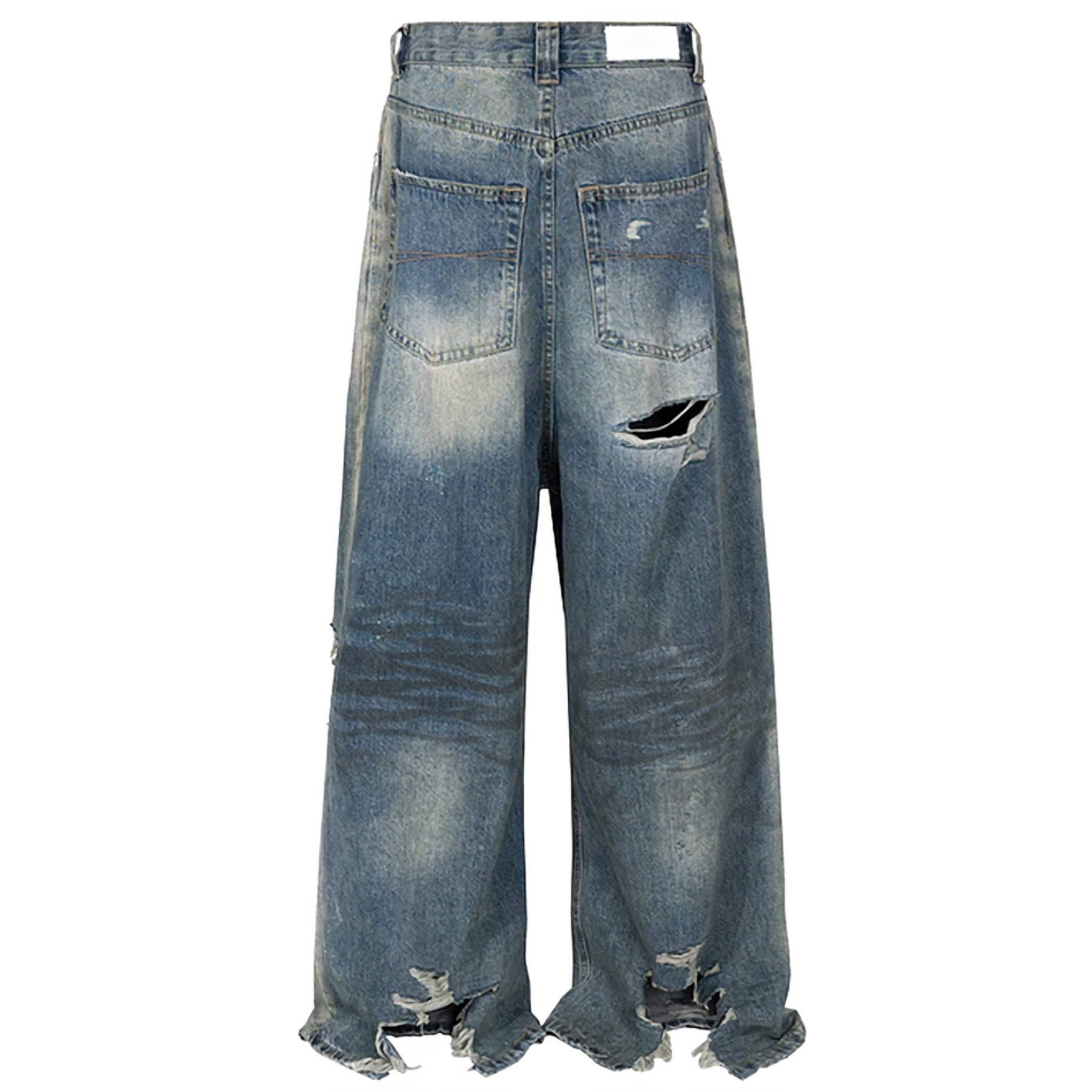 Grunge Revival Denim Flares Jeans