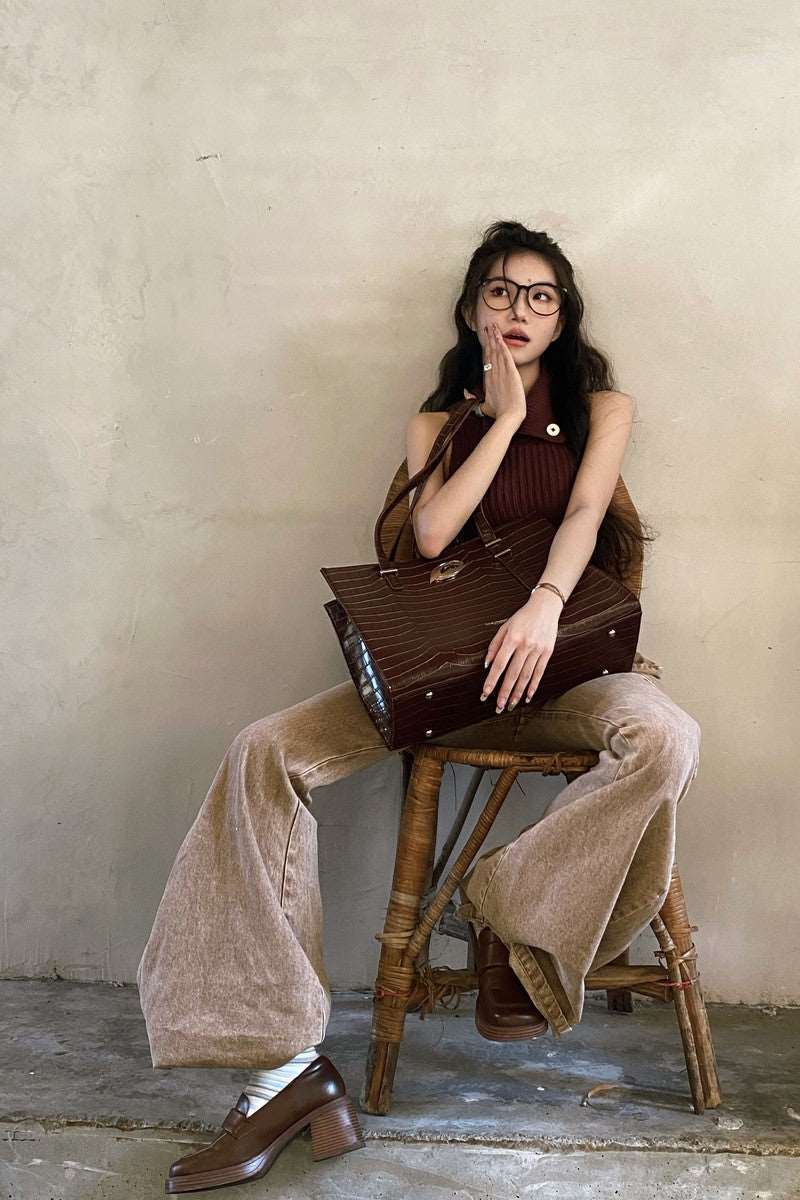 Croc Executive Logo Tote Bag