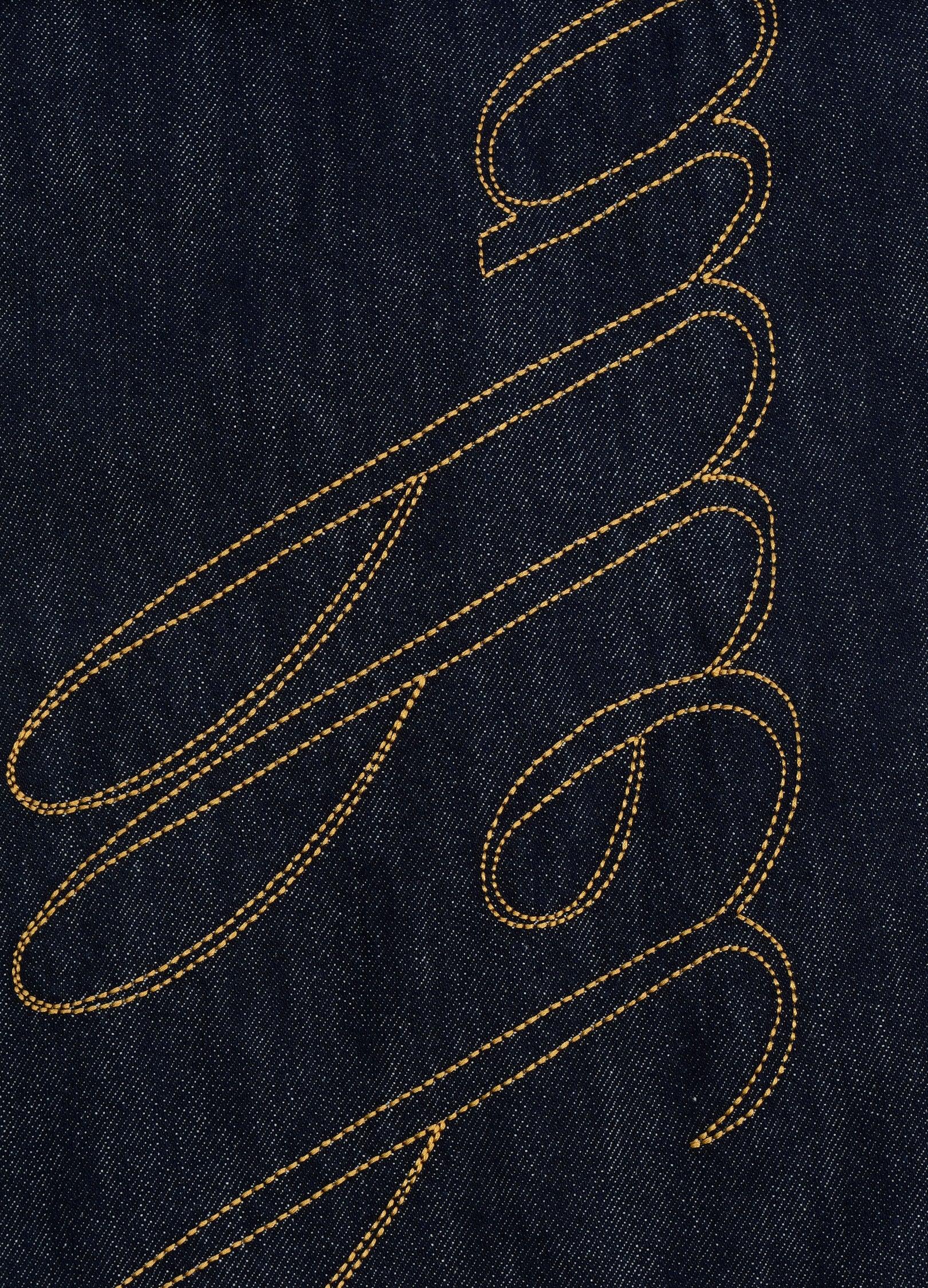 Parallel World Calligraphy Denim - chiclara