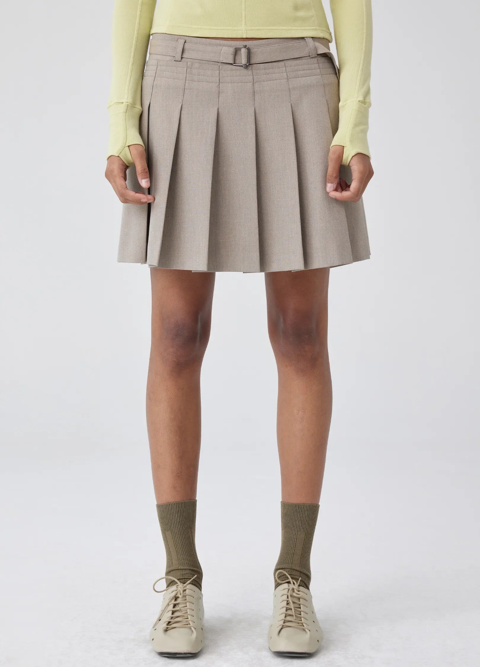 Belted Tennis Skirt