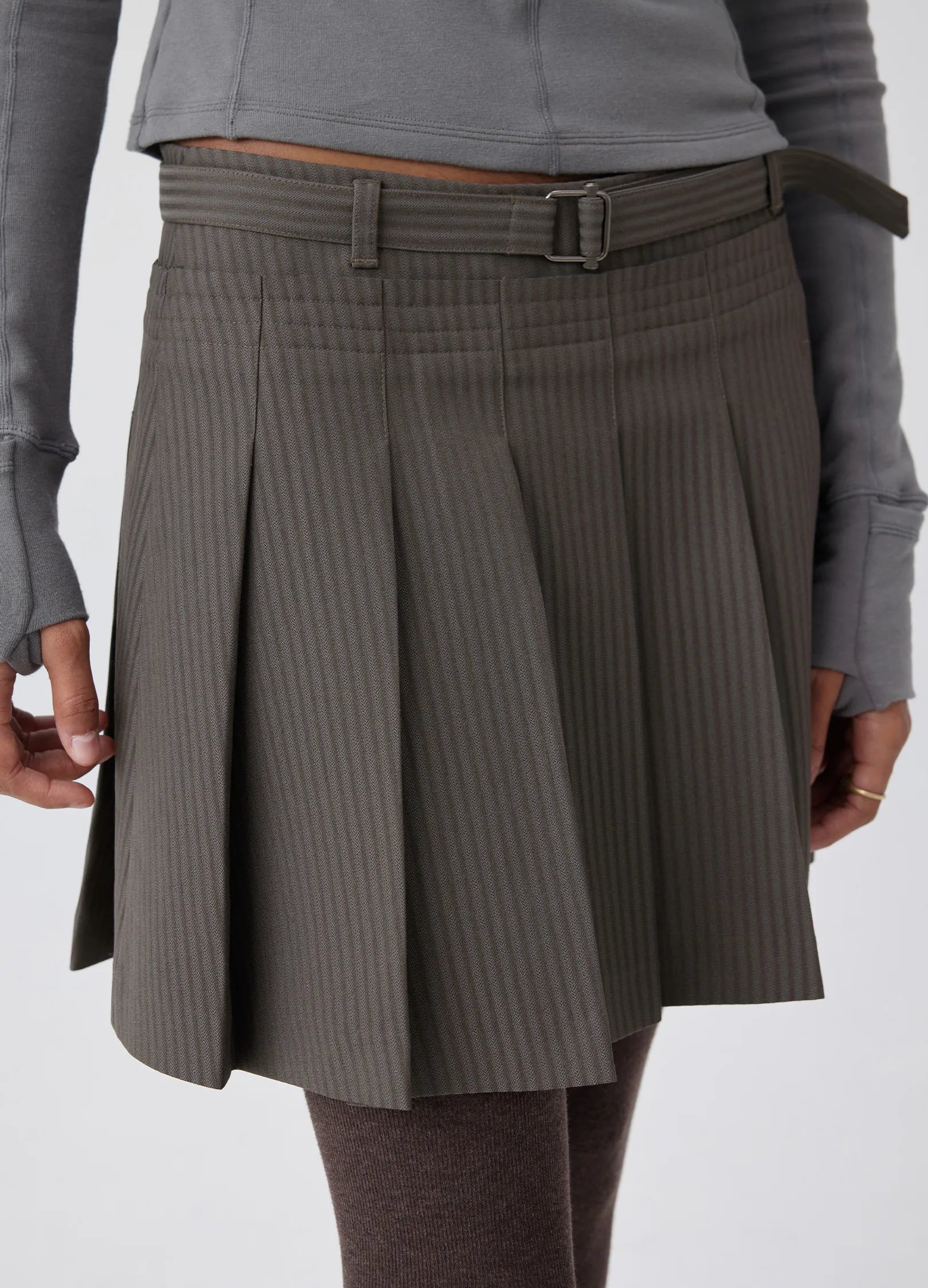 Belted Tennis Skirt