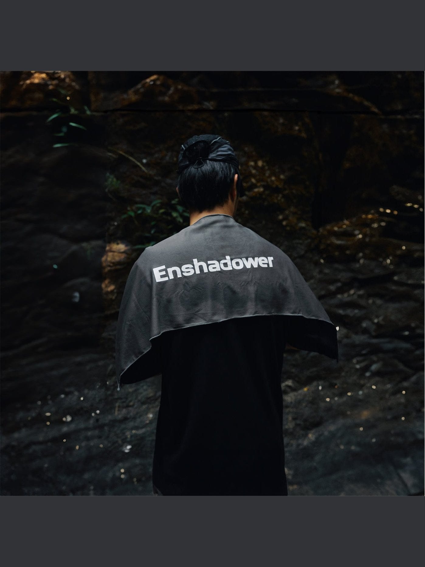 Logo Black Panel Sports Towel