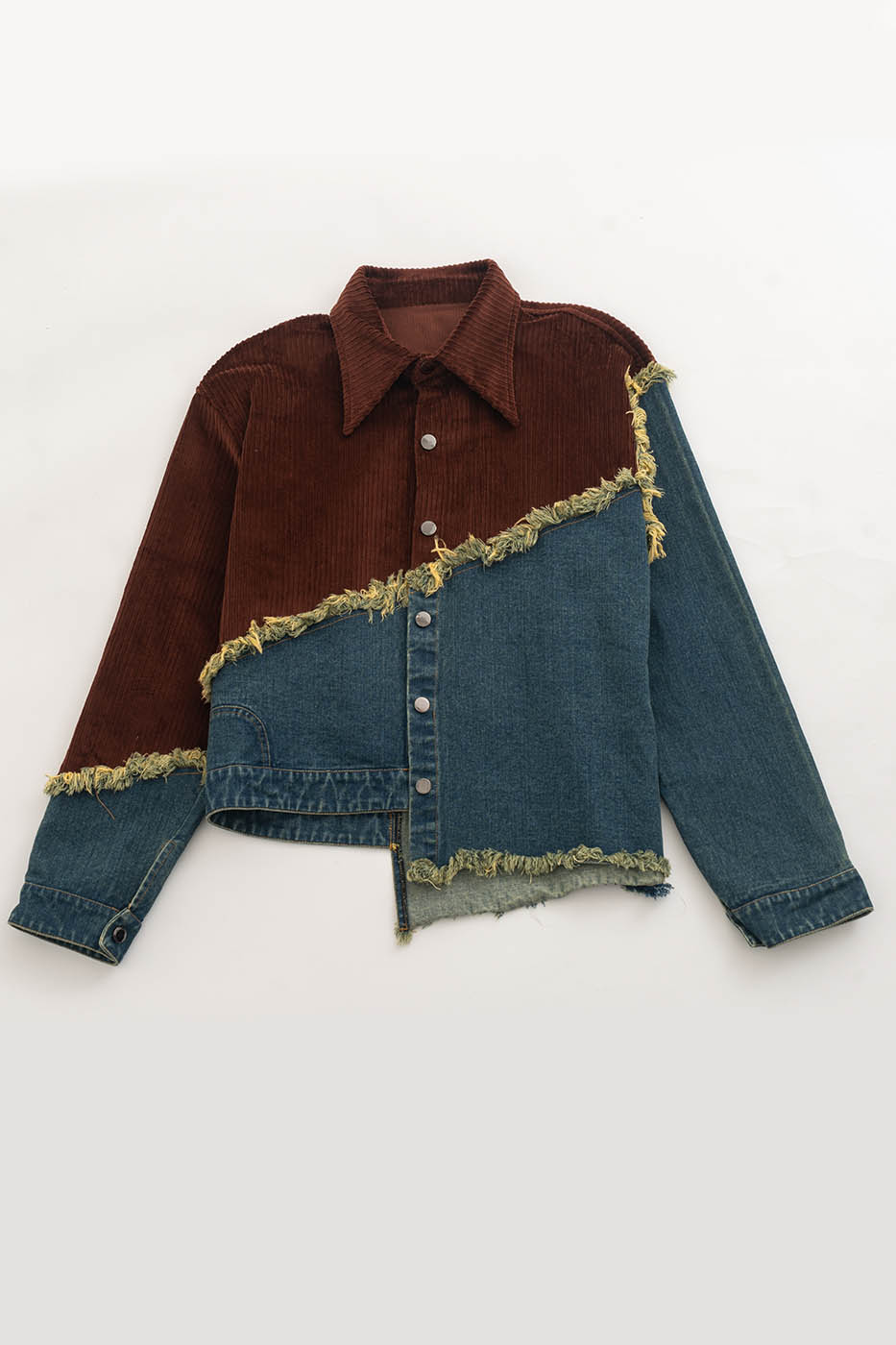 Corduroy Denim Splice Jacket