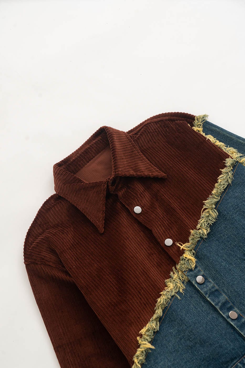 Corduroy Denim Splice Jacket