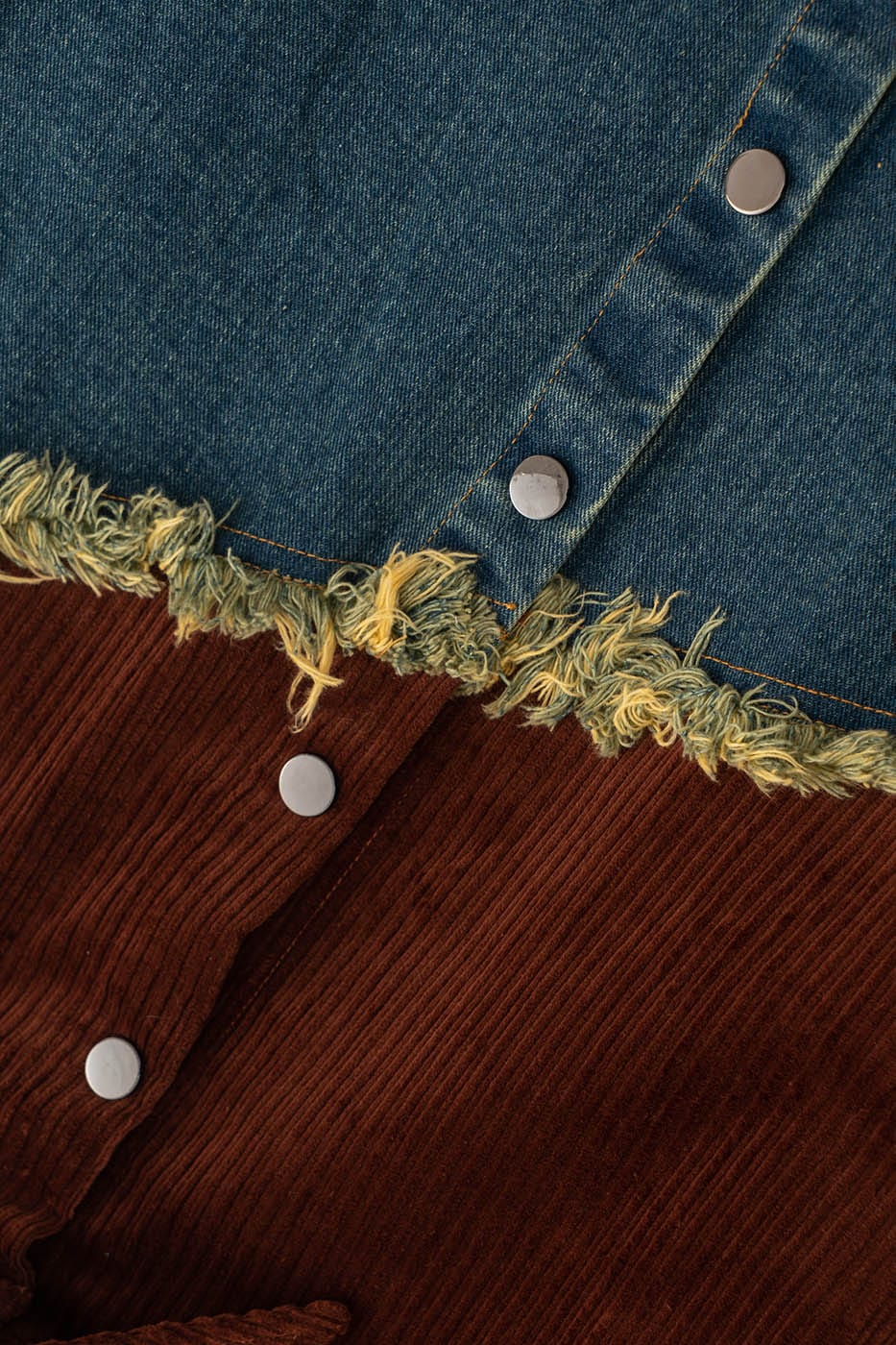 Corduroy Denim Splice Jacket