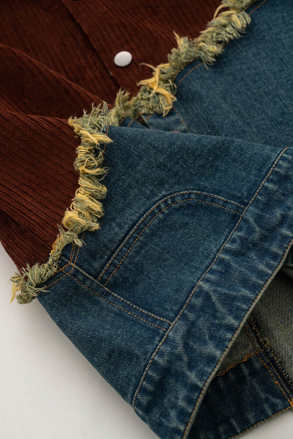 Corduroy Denim Splice Jacket