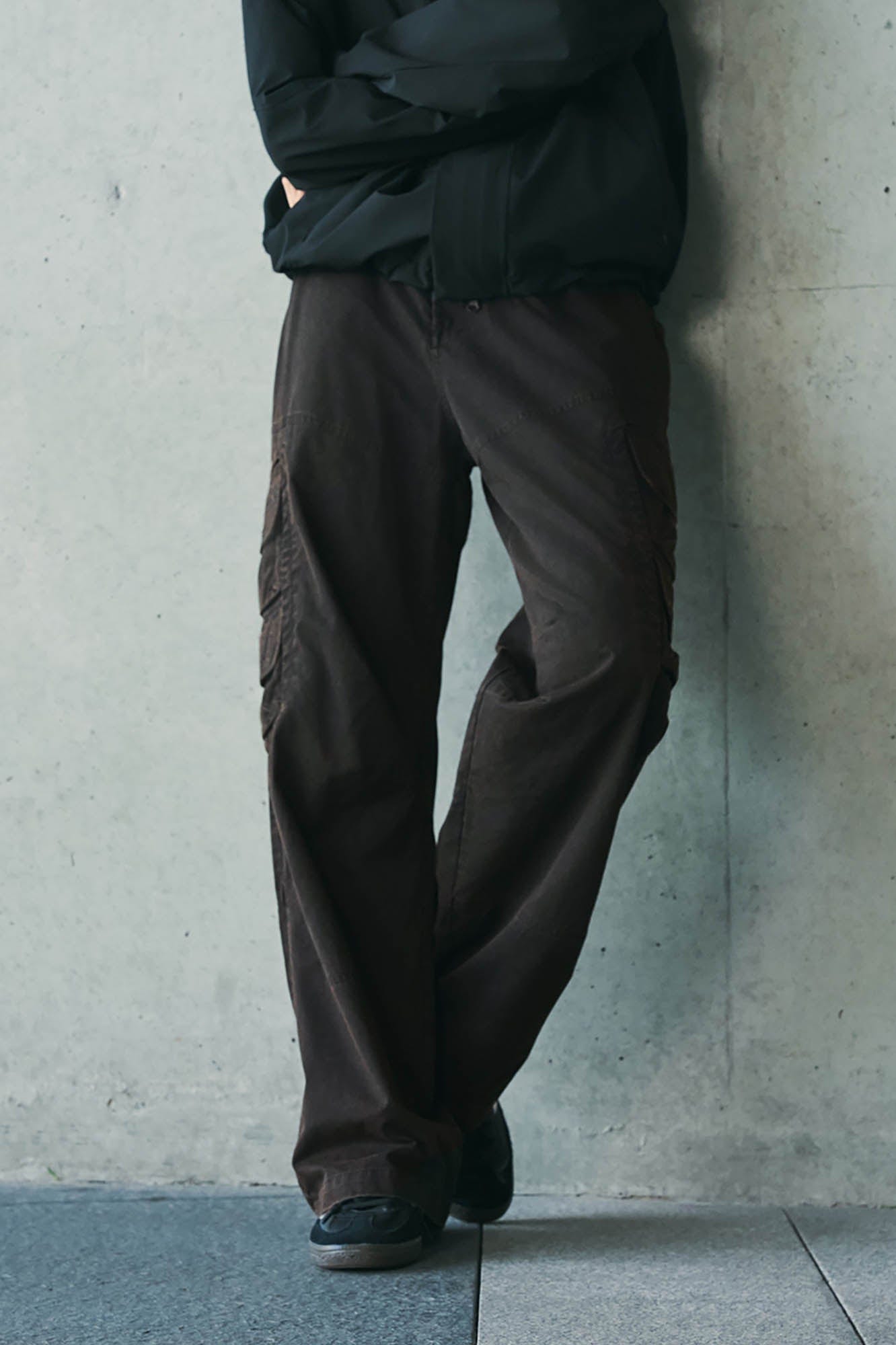 Black Canvas Cargo Pants