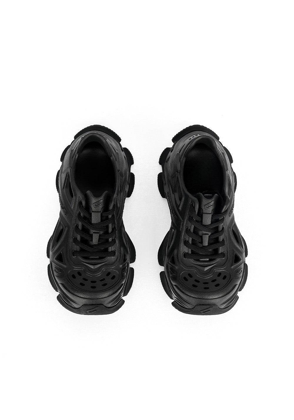 Silver Time-Space Platform Clog Sneakers