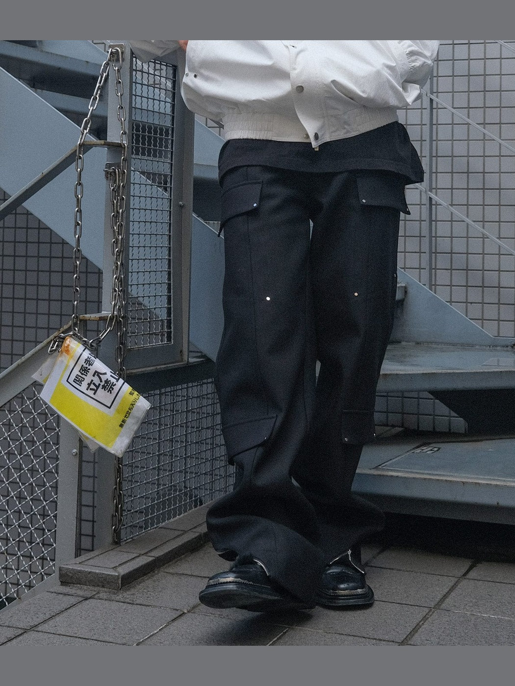 Rivet Cargo Wide Leg Pants