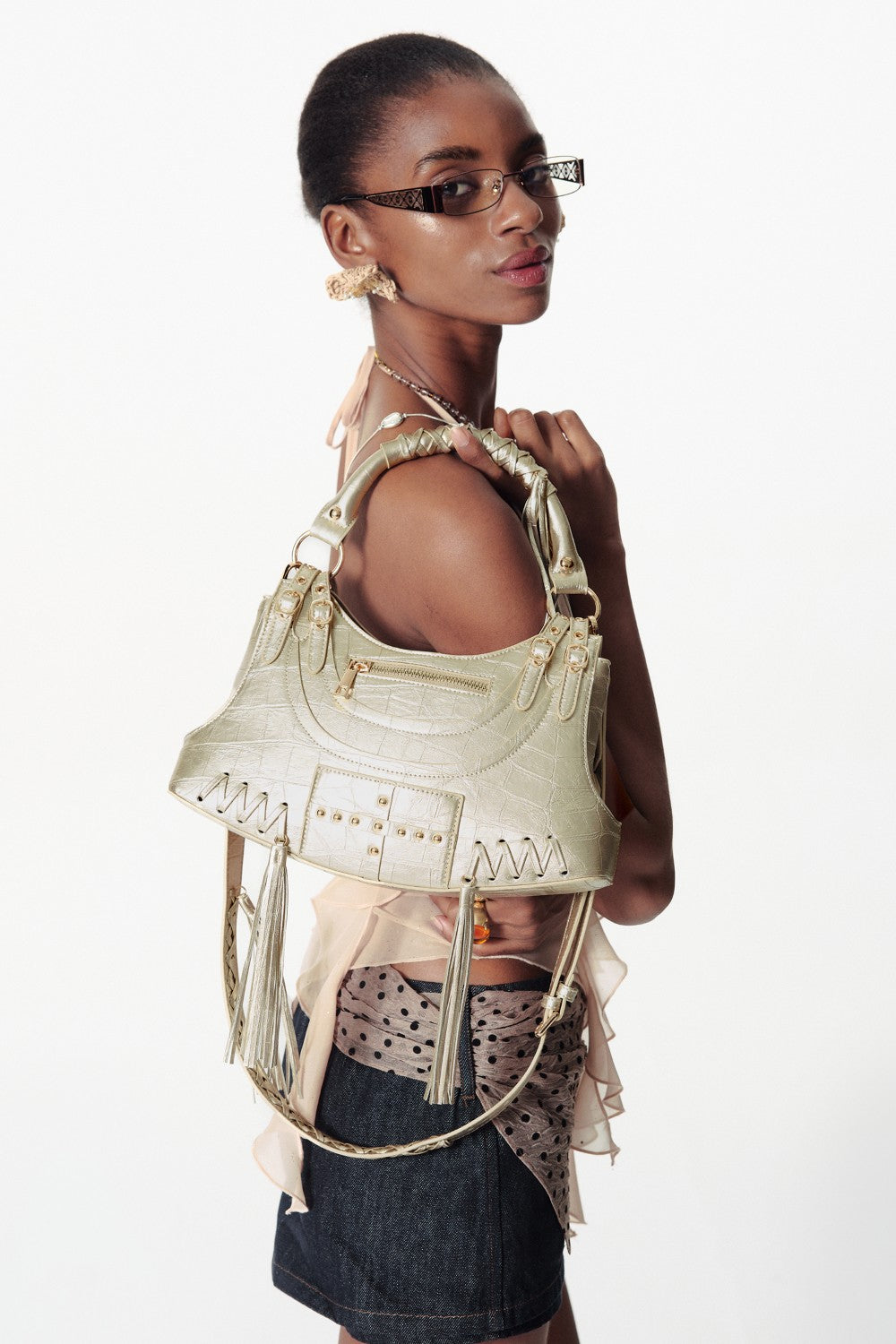 Embroidered Bohemian Fringe Bag