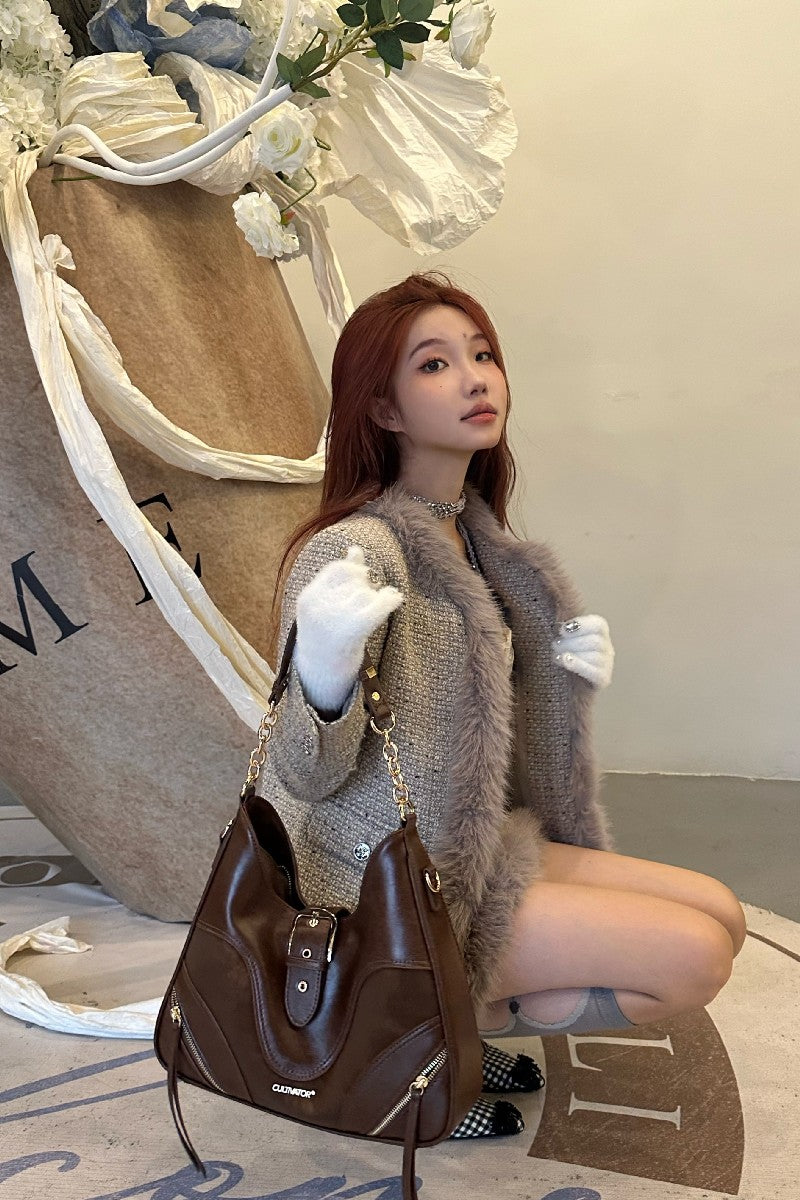 Chain Hobo Bag