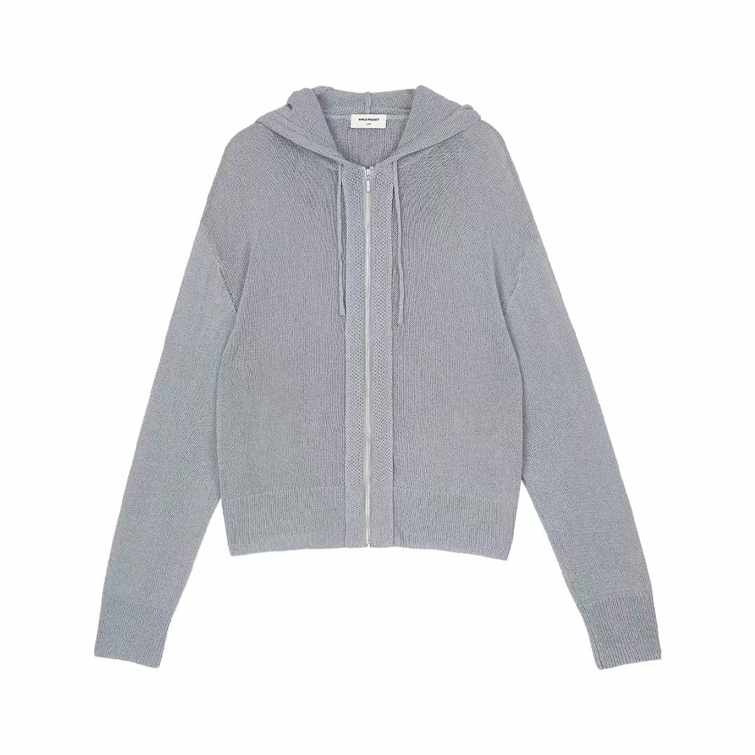 Washi-Blend Knit Hoodie