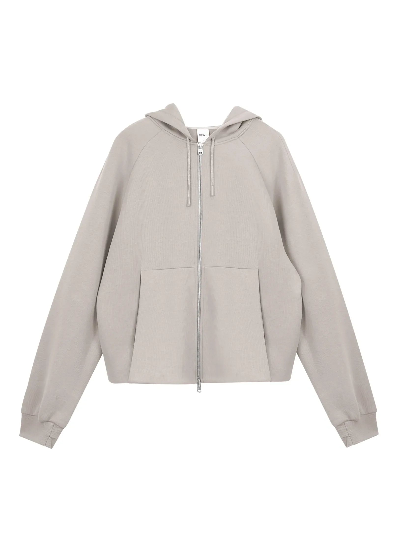 Embossed Zip-Up Hoodie