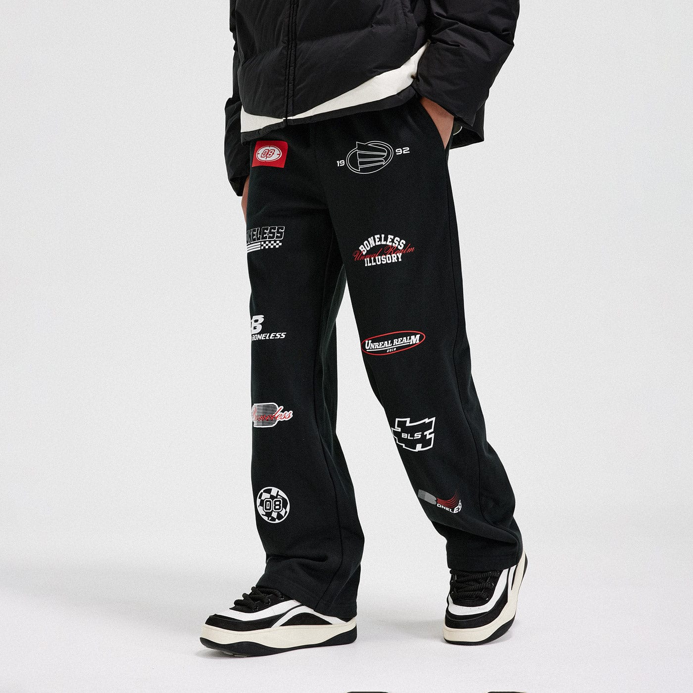 Multi Logo Print Sweatpants