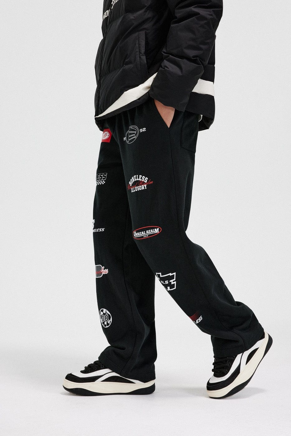 Multi Logo Print Sweatpants