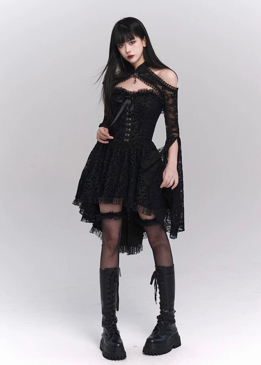 Dark Victorian Lace Dress