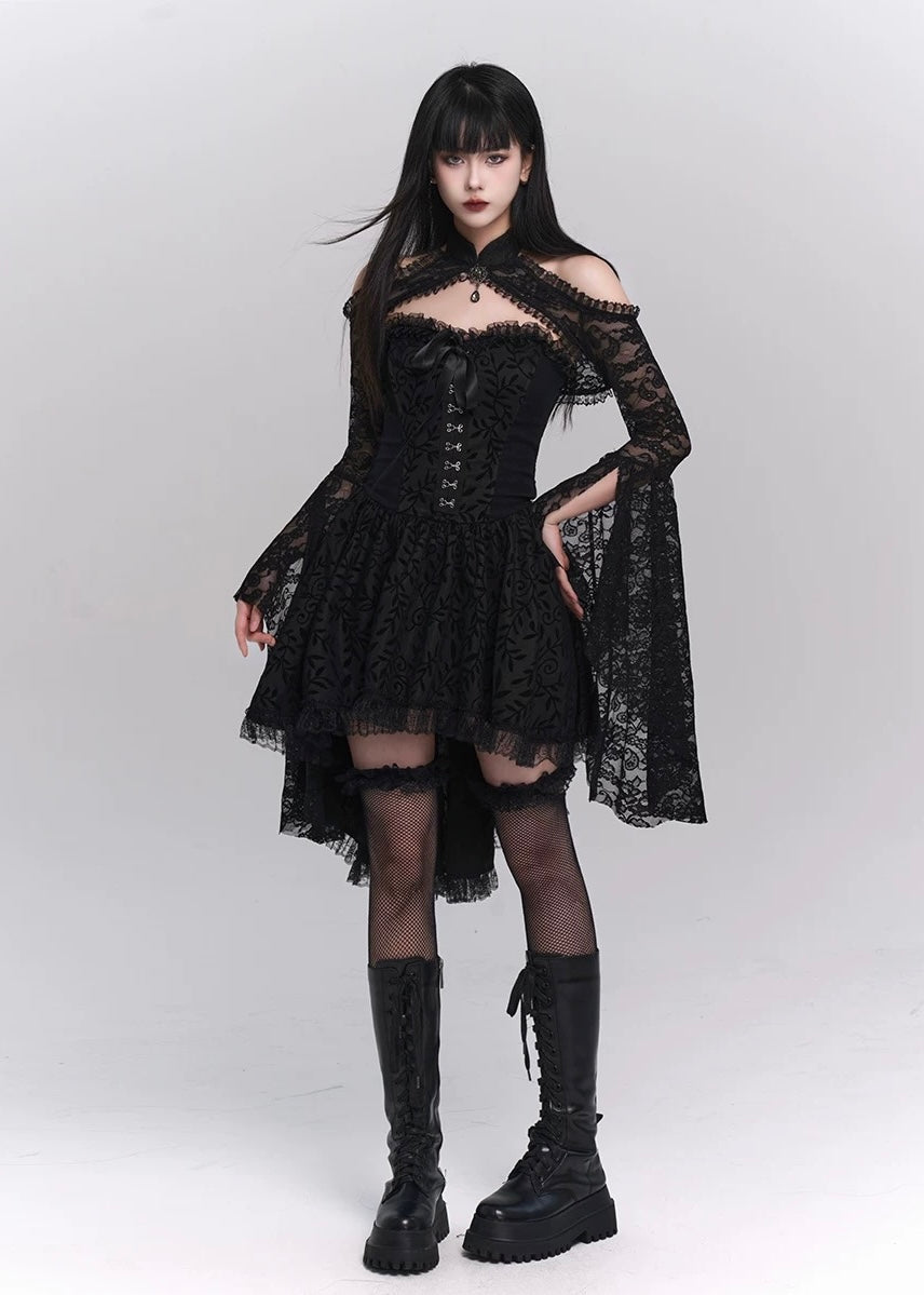 Dark Victorian Lace Dress