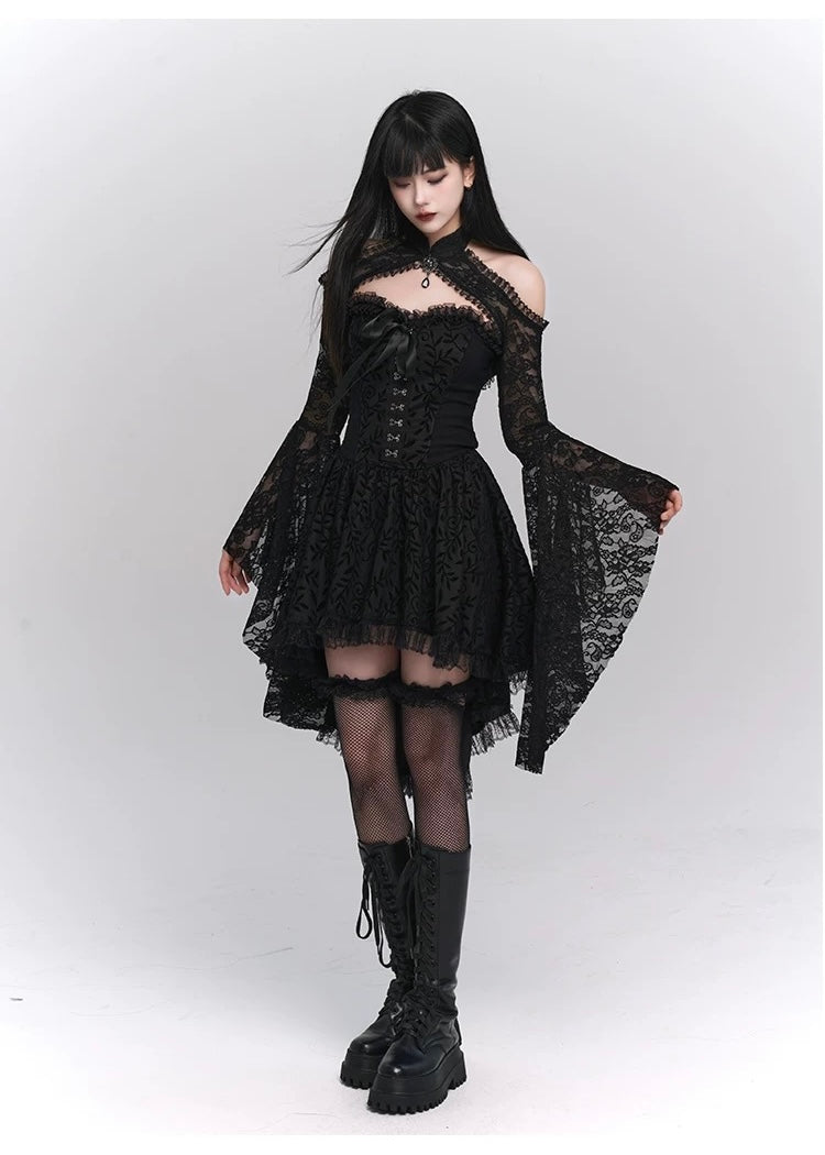 Dark Victorian Lace Dress