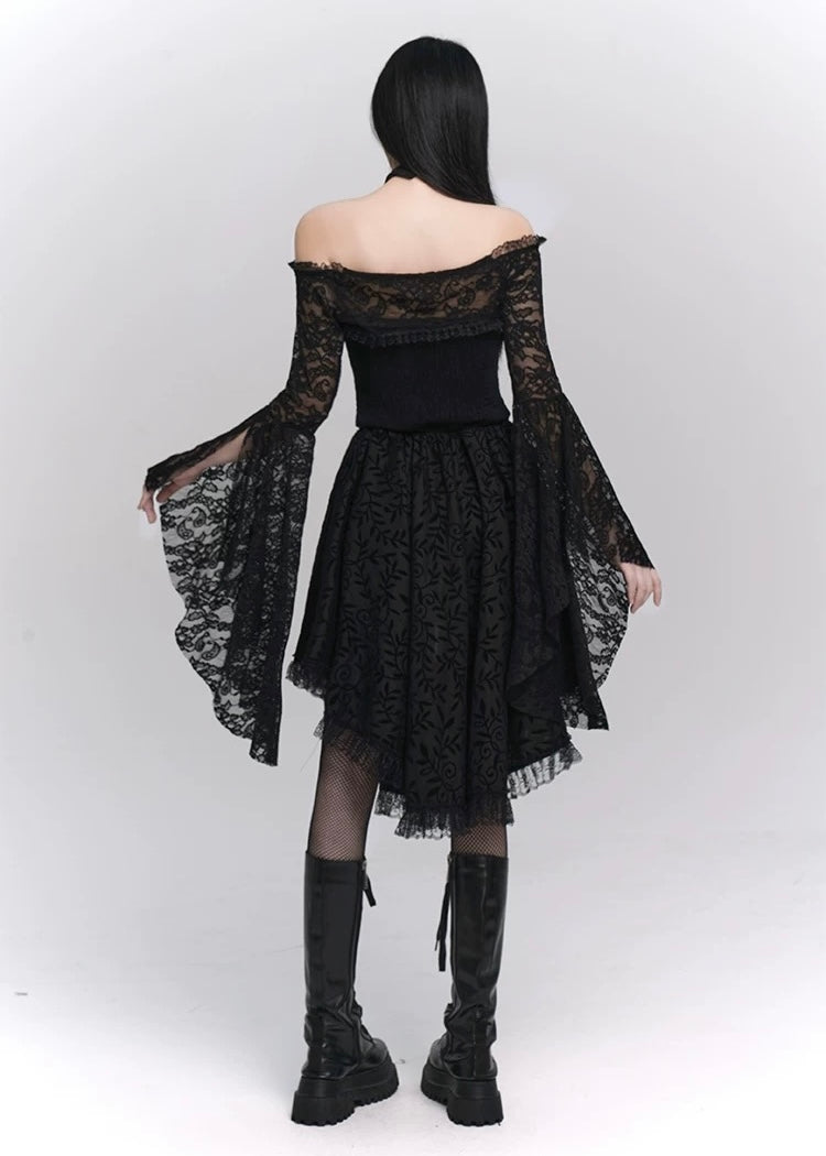 Dark Victorian Lace Dress