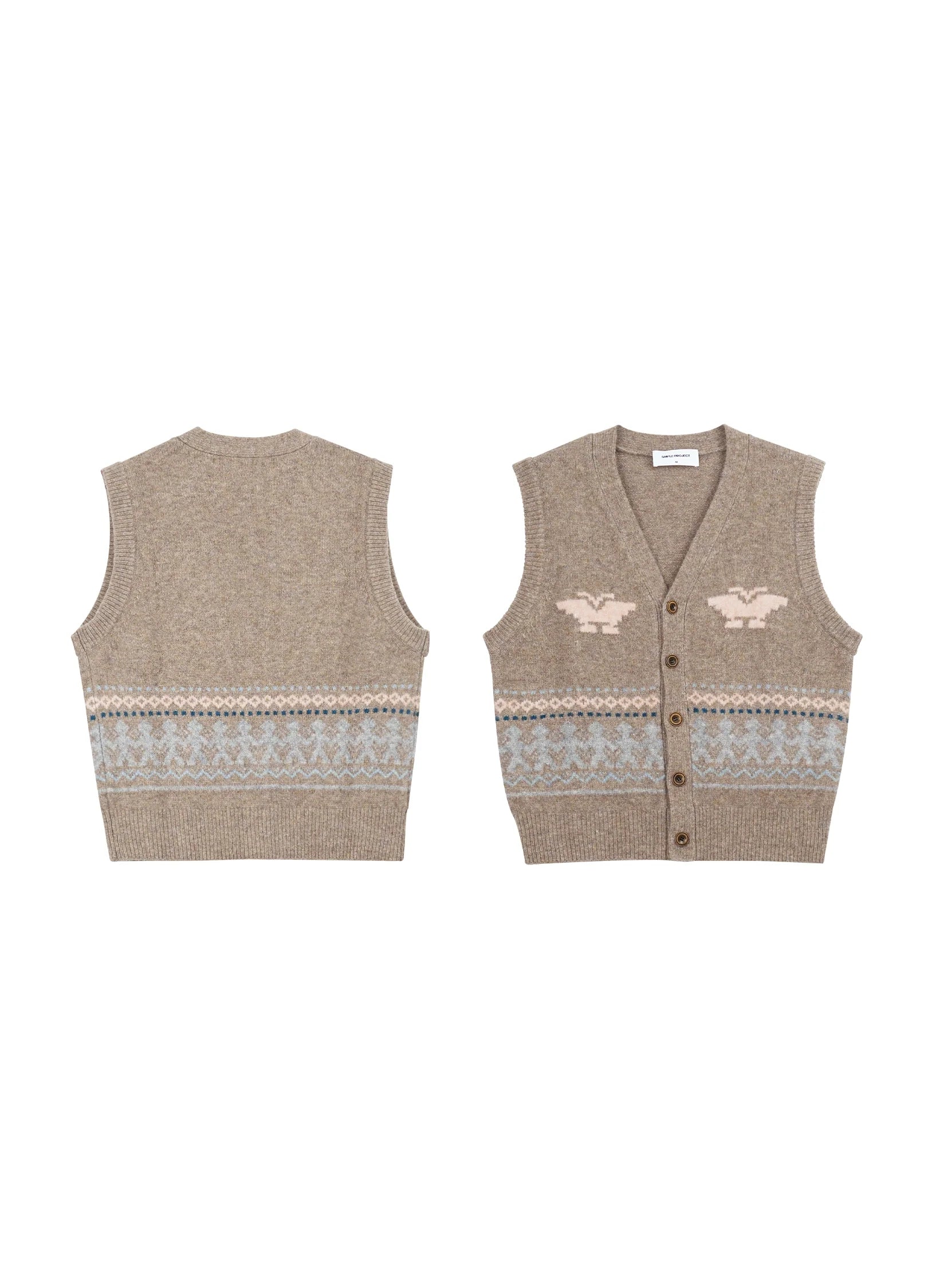 Fair Isle Eagle Vest