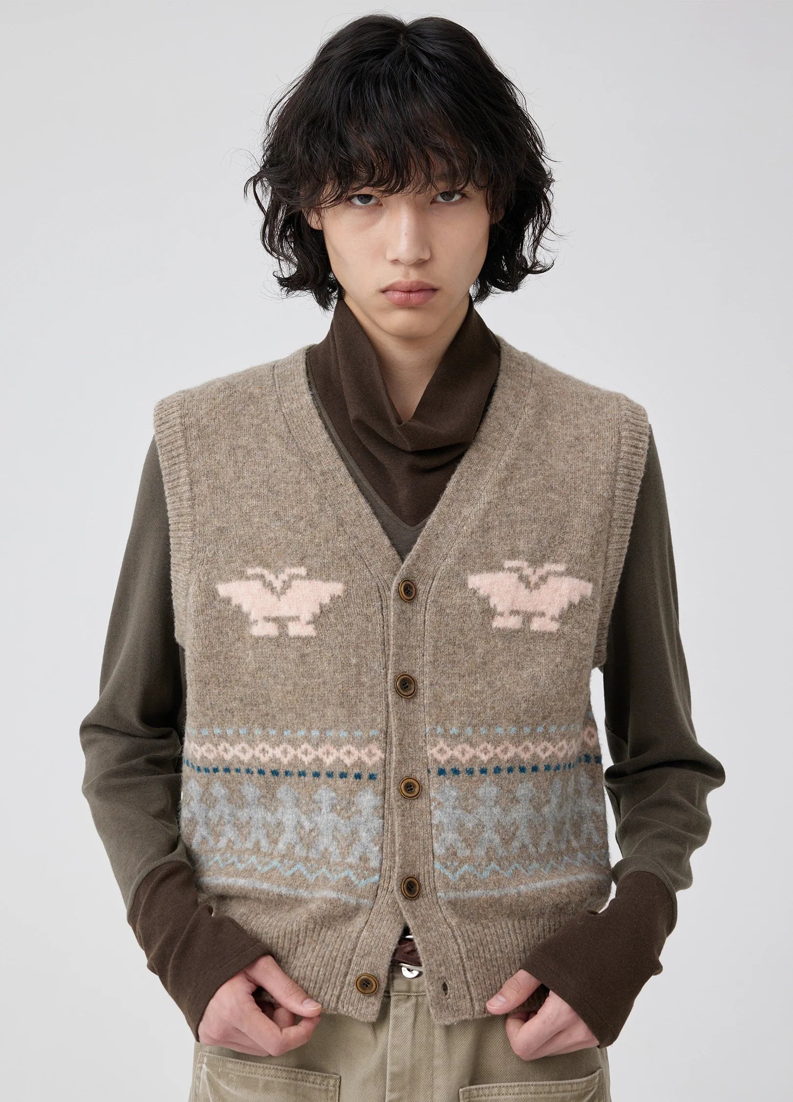 Fair Isle Eagle Vest