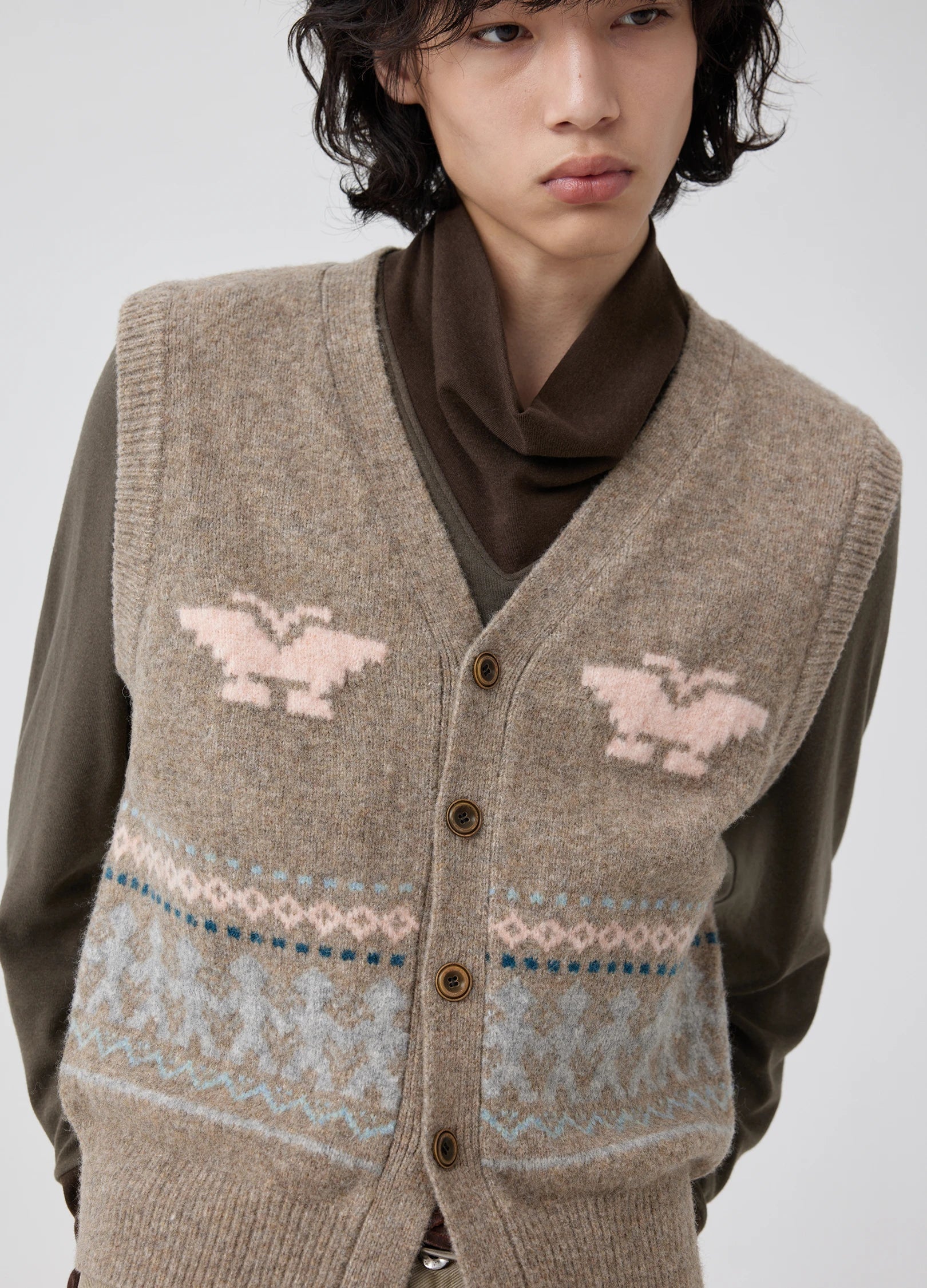 Fair Isle Eagle Vest