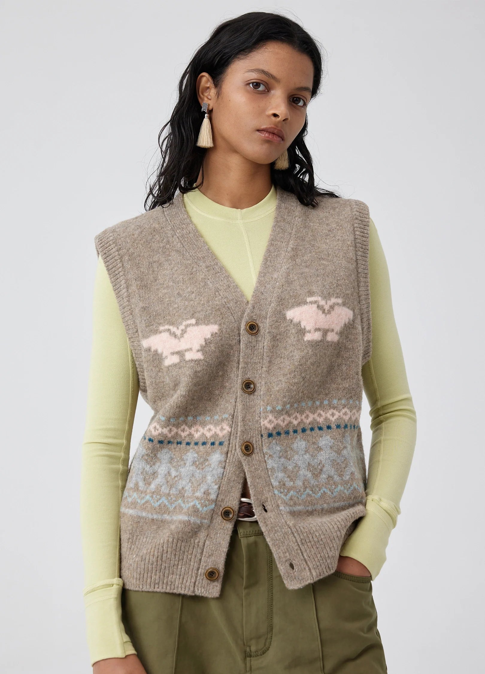 Fair Isle Eagle Vest