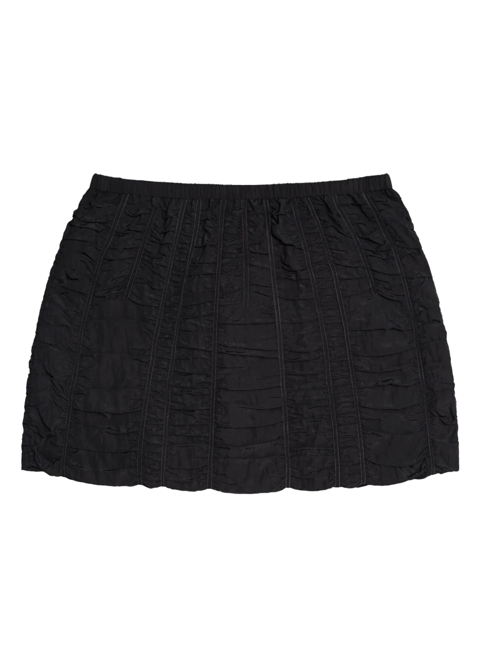 Ruched Mini Drawstring Skirt