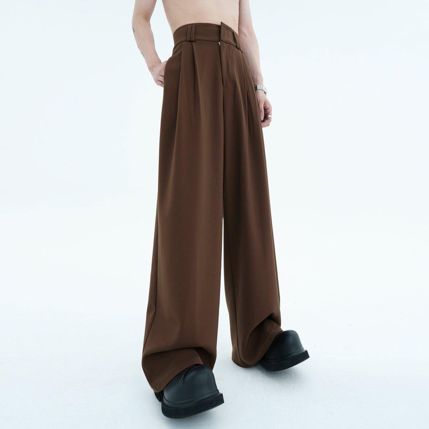 High-waist Wide Leg Tech Trousers
