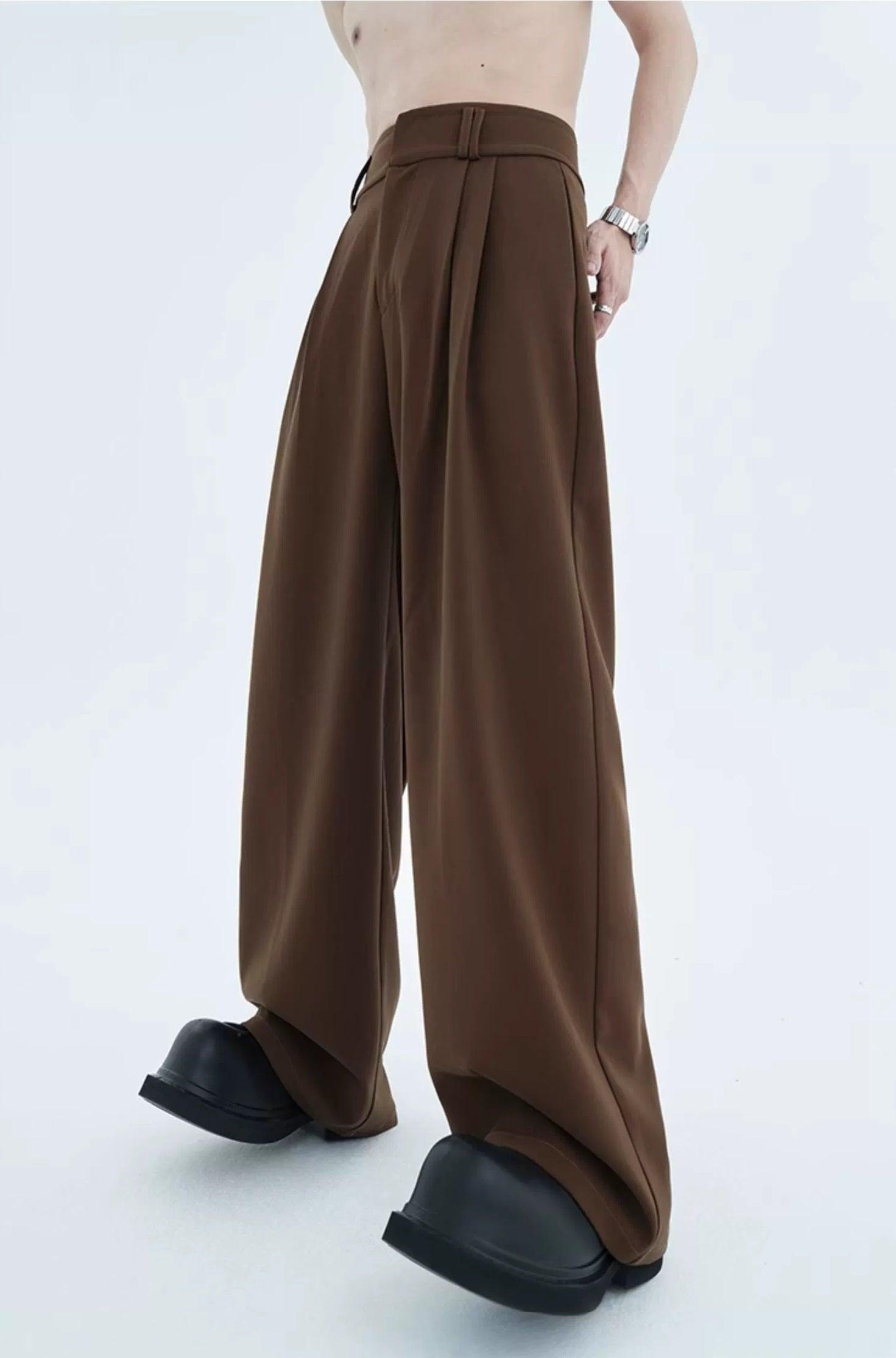 High-waist Wide Leg Tech Trousers